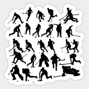 Field Hockey Poses Stickers Sticker